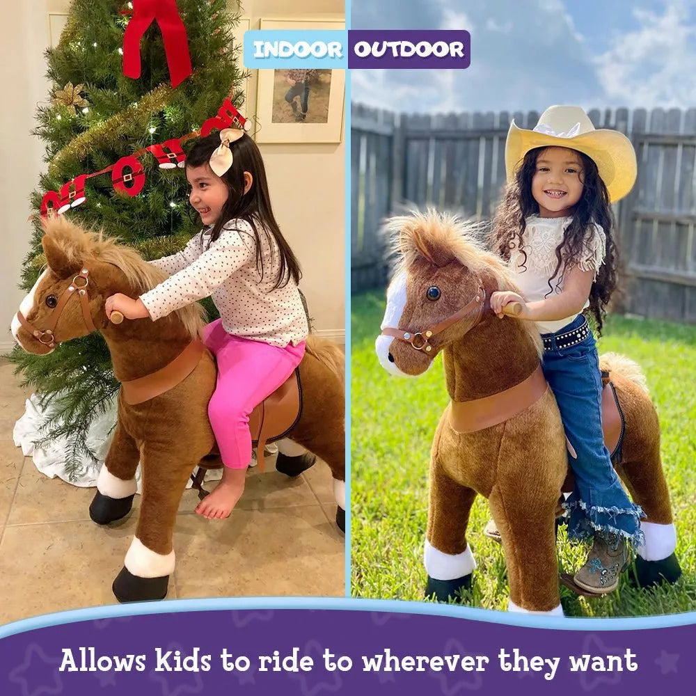 Riding Horse Model u - 4 to 8 Years - Brown - Ponycycle - Riding Horses