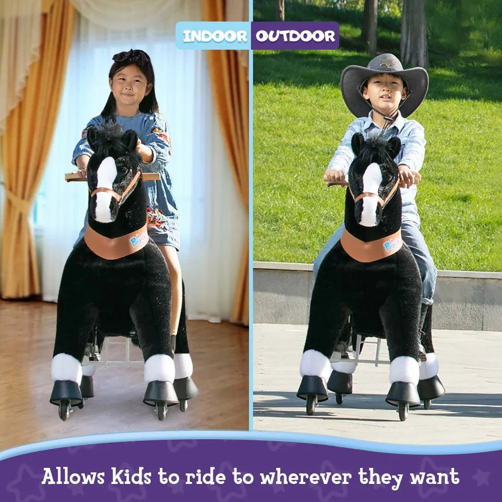 Jazdecký Koník Model u - od 7 Rokov - čierny - Jazdecké Koníky - Ponycycle