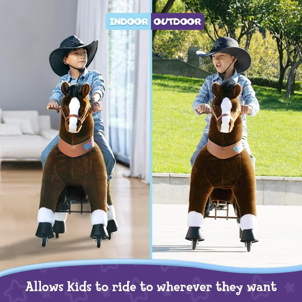Jazdecký Koník Model u - od 7 Rokov - čokoládový - Jazdecké Koníky - Ponycycle