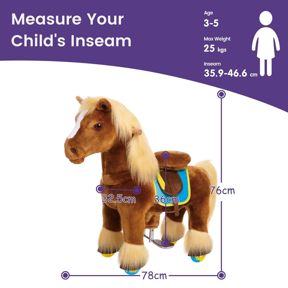 Riding Horse Model x - 3 to 5 Years - Brown - Ponycycle - Riding Horses