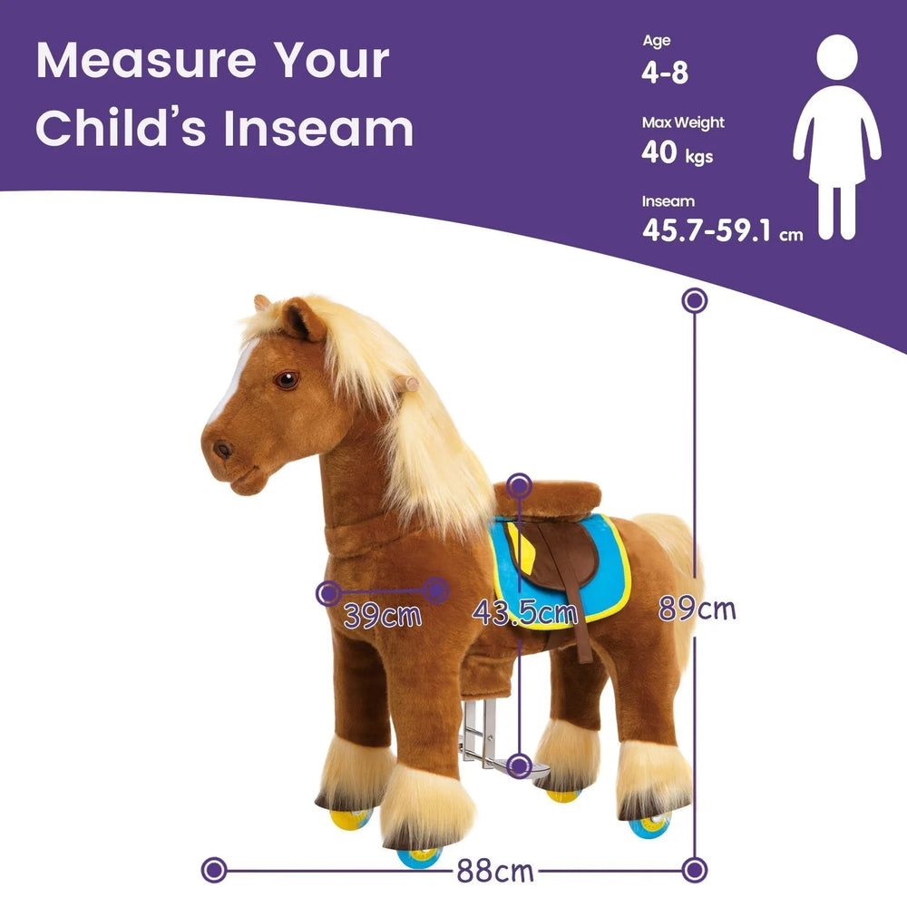 Riding Horse Model x - 4 to 8 Years - Brown - Ponycycle - Riding Horses