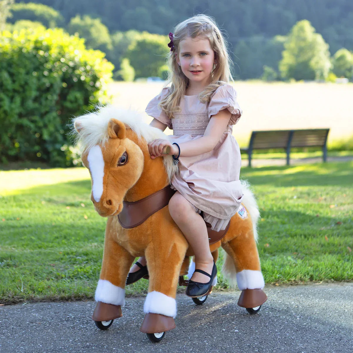 Jazdecký Koník - Svetlohnedý - Model y - Jazdecké Koníky - Ponycycle