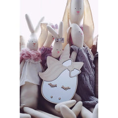 Unicorn Mirror - Child Safety Acrylic and Wooden - 30cmx19cm - Wall Decoration - Cut It Now