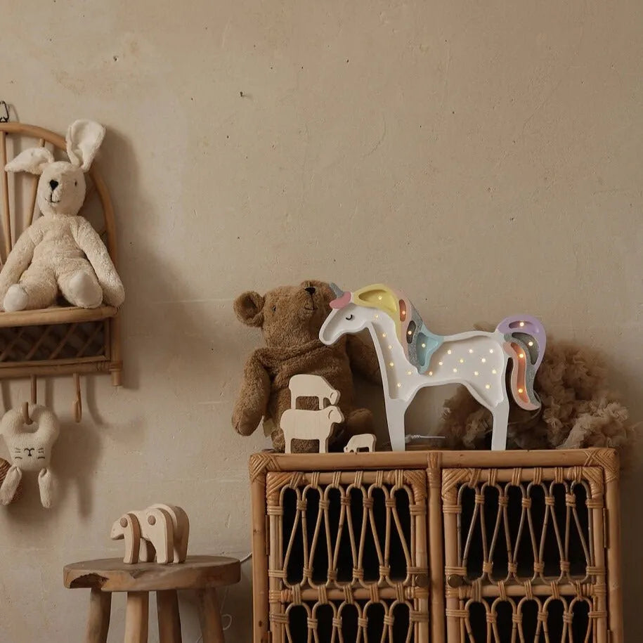 Jednorožec Lampa - Drevené Lampy - Little Lights