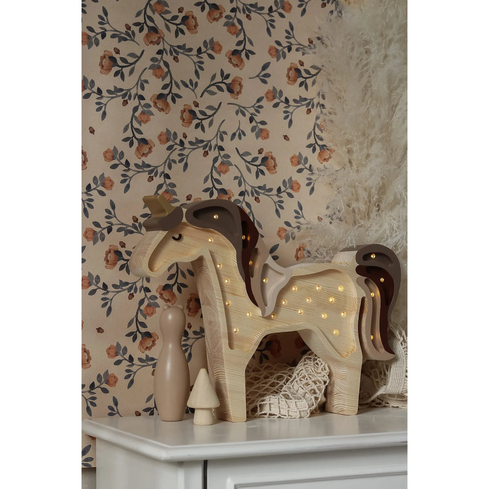 Jednorožec Lampa - Drevené Lampy - Little Lights