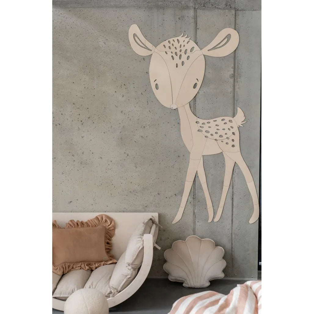 Deer - Wooden Wall Decoration from the Forest Animals Collection Xl - 160cmx89cm - Wall - Cut It Now