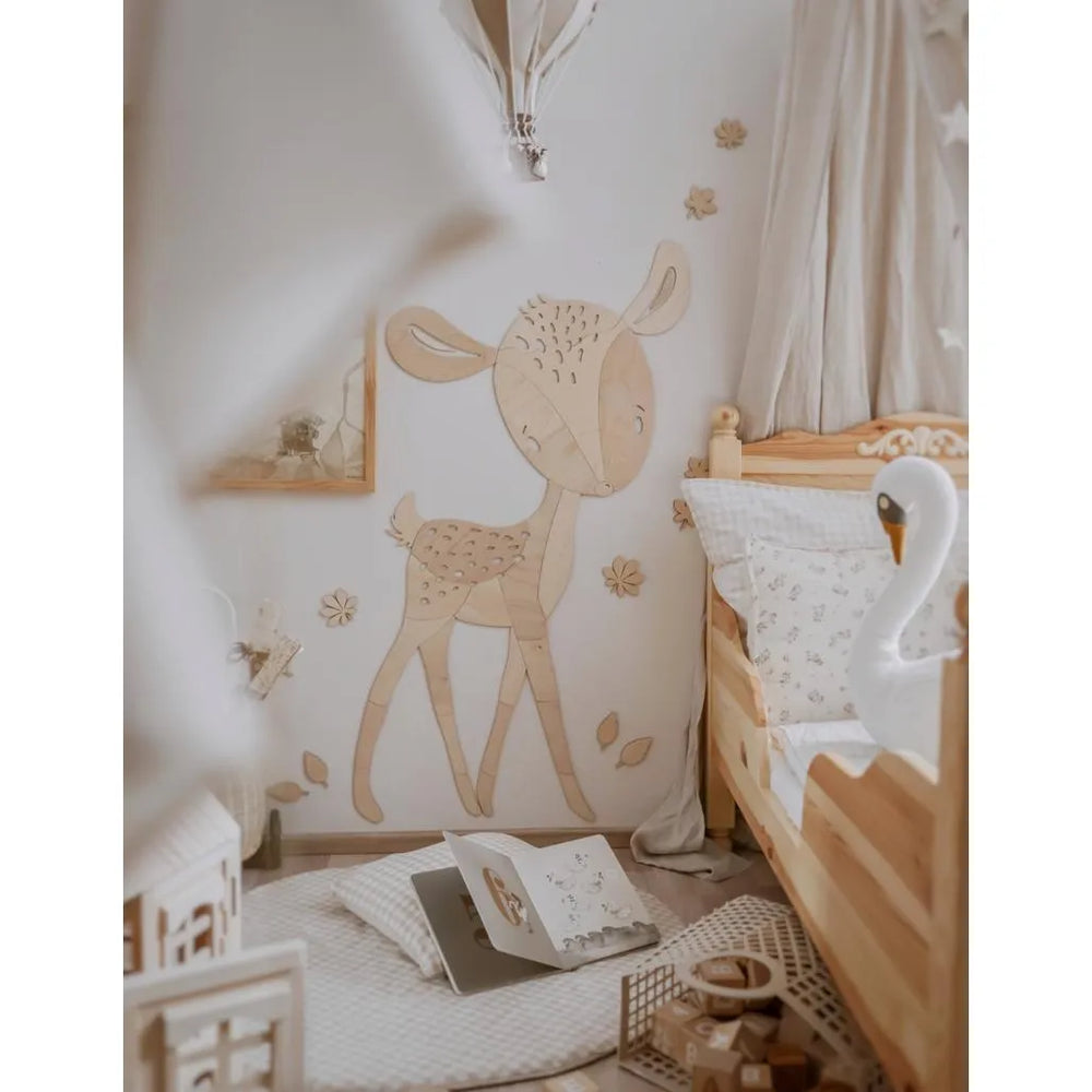 Deer - Wooden Wall Decoration from the Forest Animals Collection Xl - 160cmx89cm - Wall - Cut It Now
