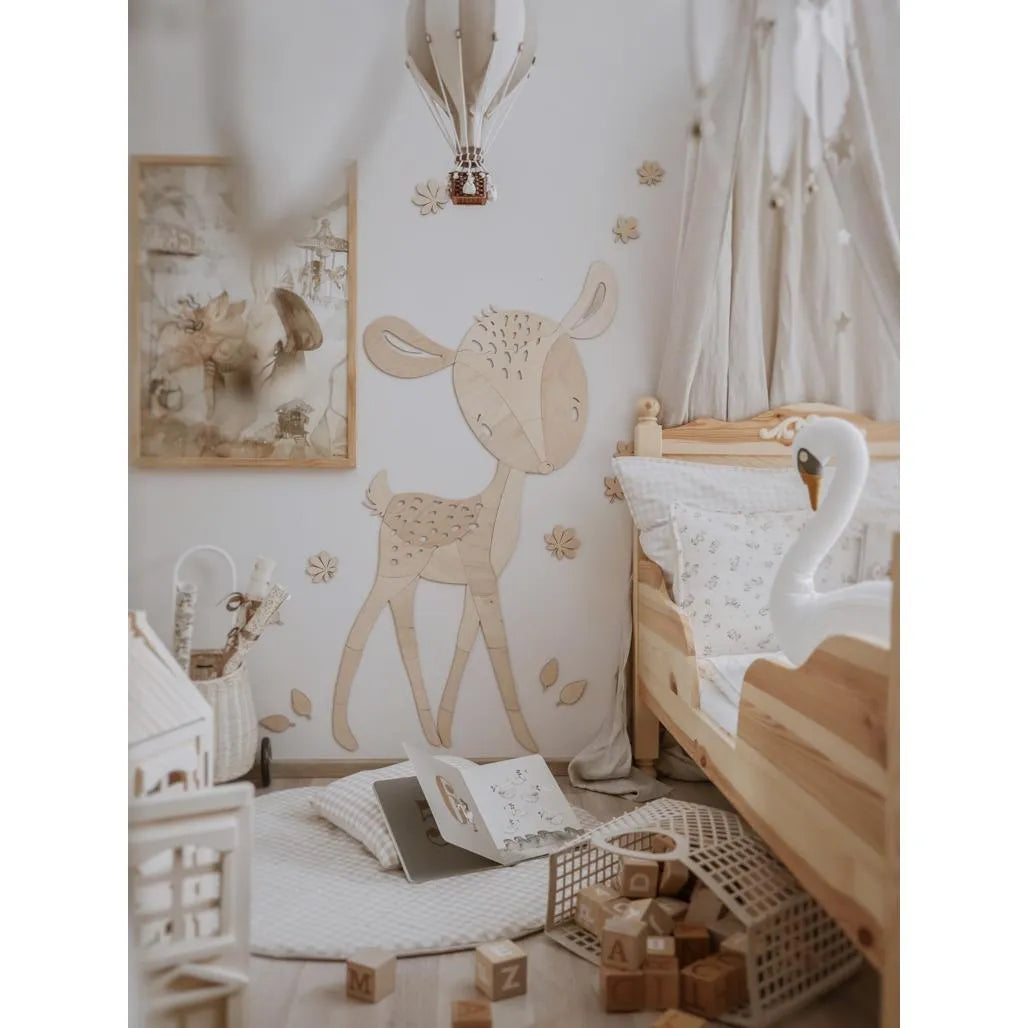 Deer - Wooden Wall Decoration from the Forest Animals Collection Xl - 160cmx89cm - Wall - Cut It Now
