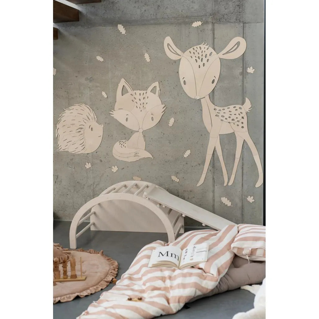 Erizo - Decoración de pared de madera de la colección Animales del Bosque m - 45cmx46cm - Pared - Recortar ahora