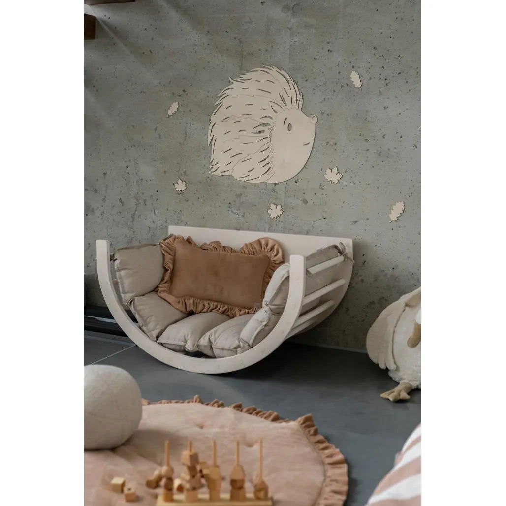 Erizo - Decoración de pared de madera de la colección Animales del Bosque XL - 57cmx56cm - Pared - Recortar ahora