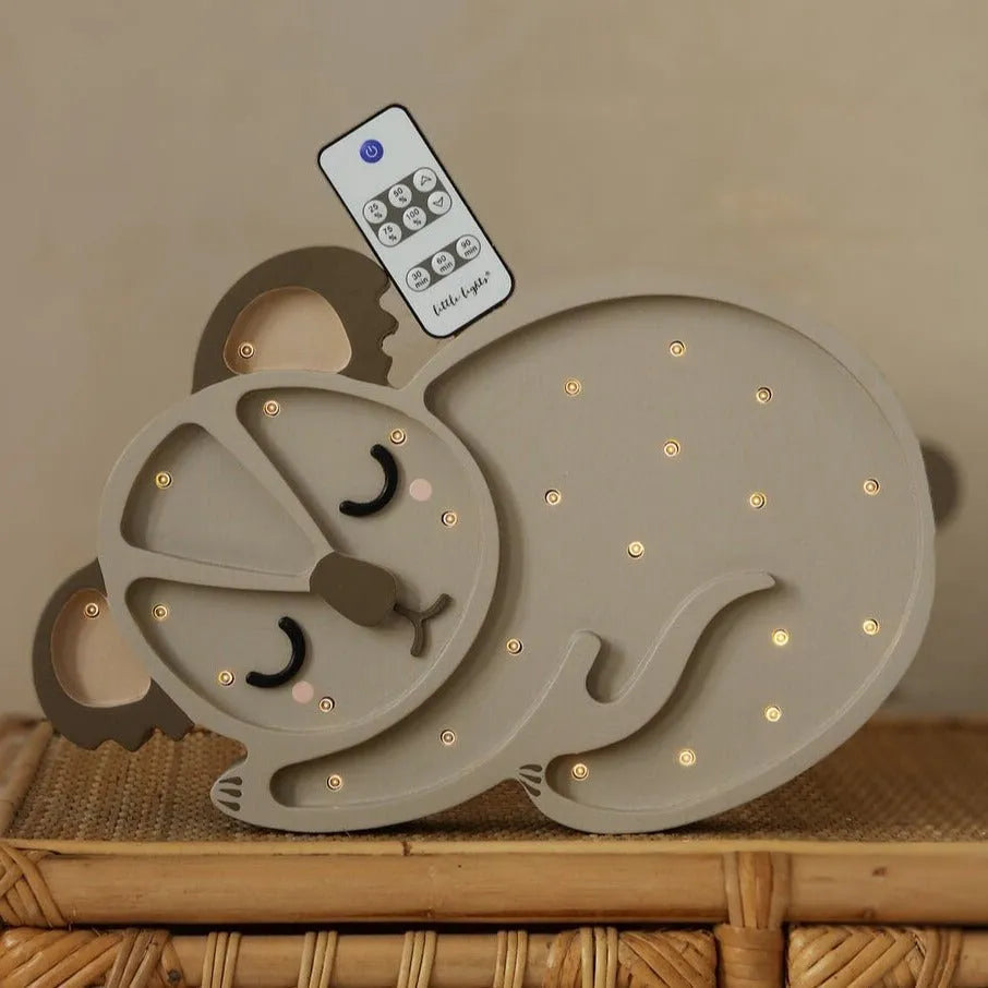 Koala Lamp - Little Lights - Wooden Lamps