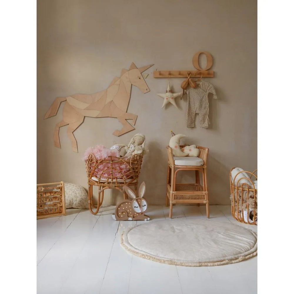 Cavallo - Unicorno - Decorazione da parete in legno - Taglia m - 93cmx110cm - Parete - Taglialo ora