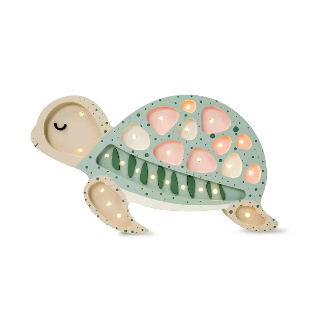 Turtle Lamp - Wooden Lamps - Little Lights