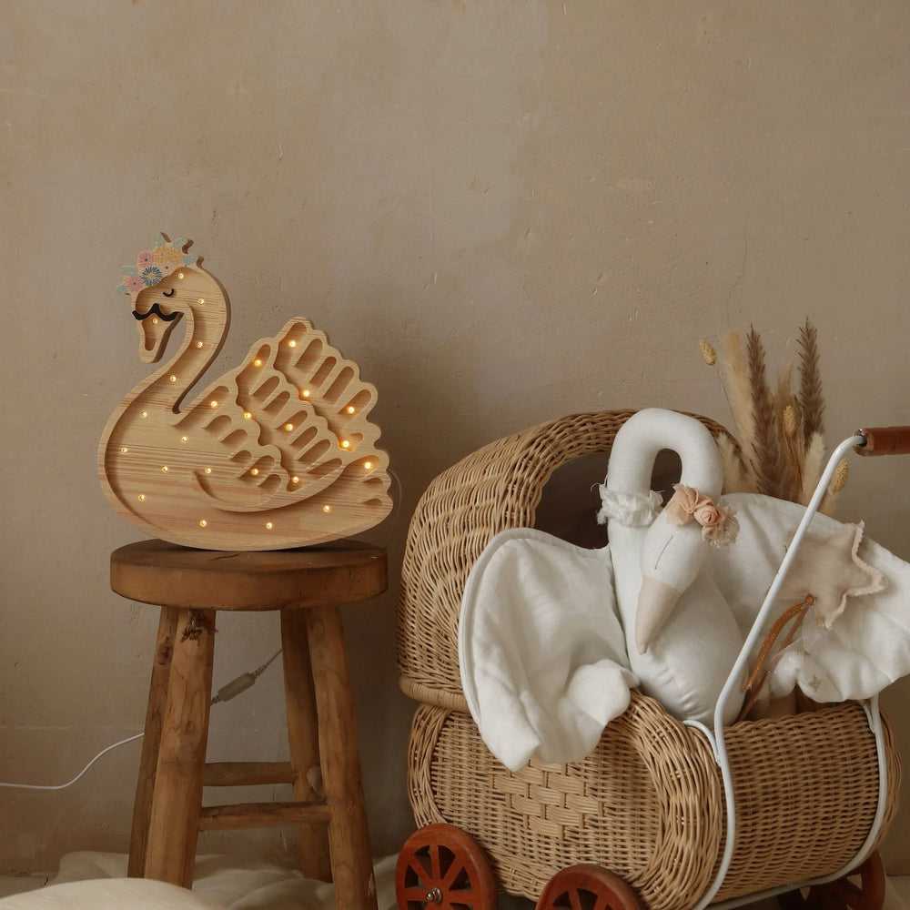 Swan Lamp - Little Lights - Wooden Lamps