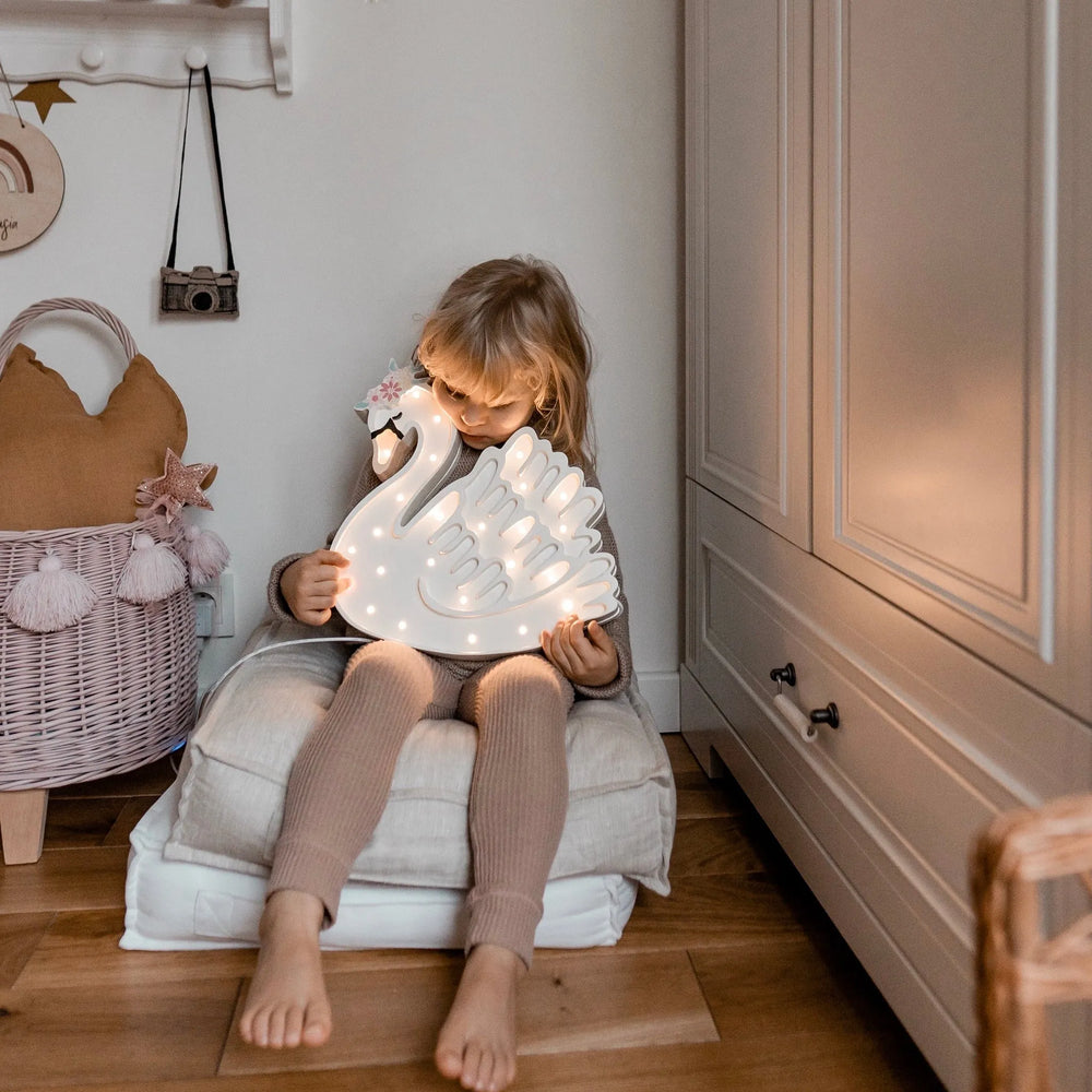 Swan Lamp - Little Lights - Wooden Lamps