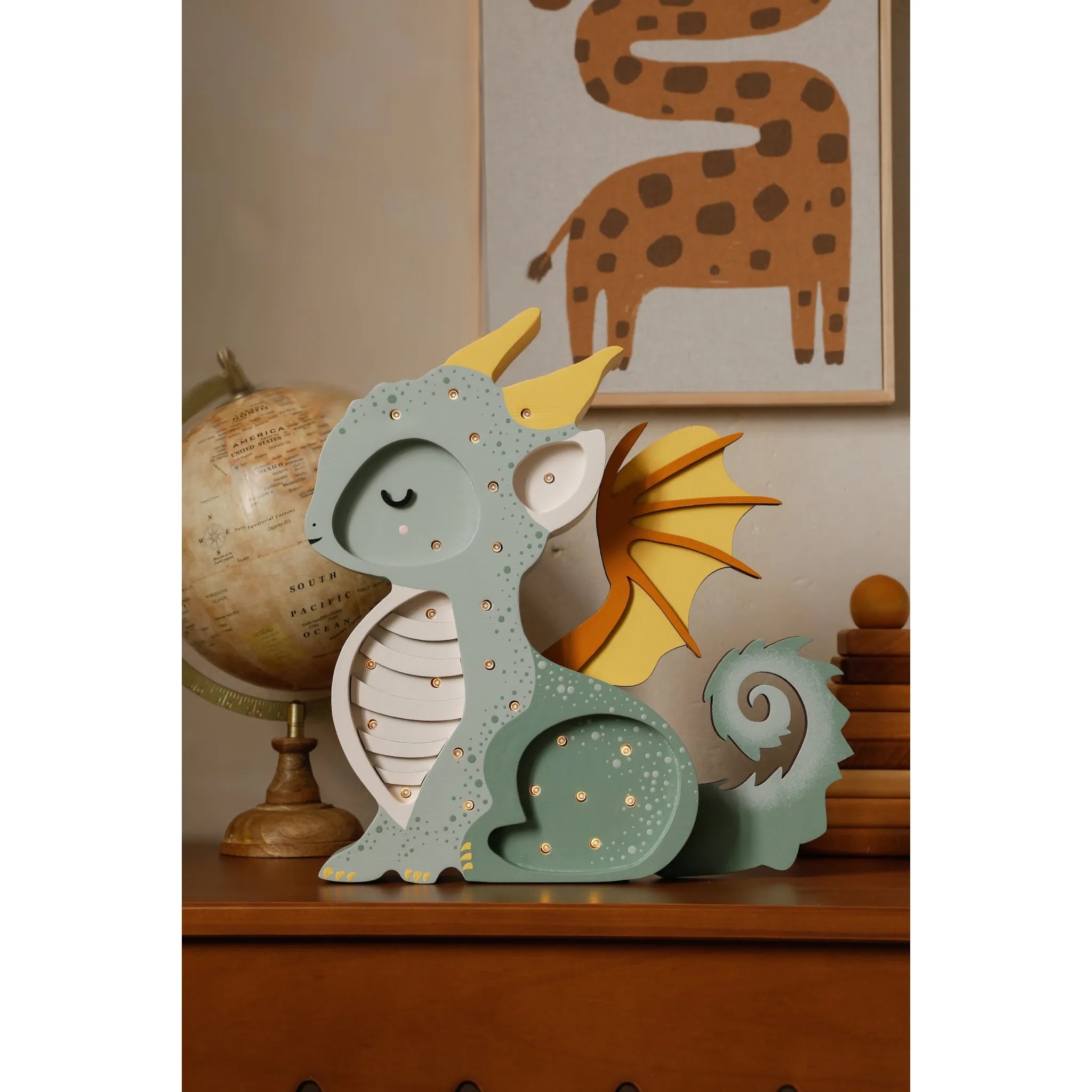 Dragon Lamp - Little Lights - Wooden Lamps