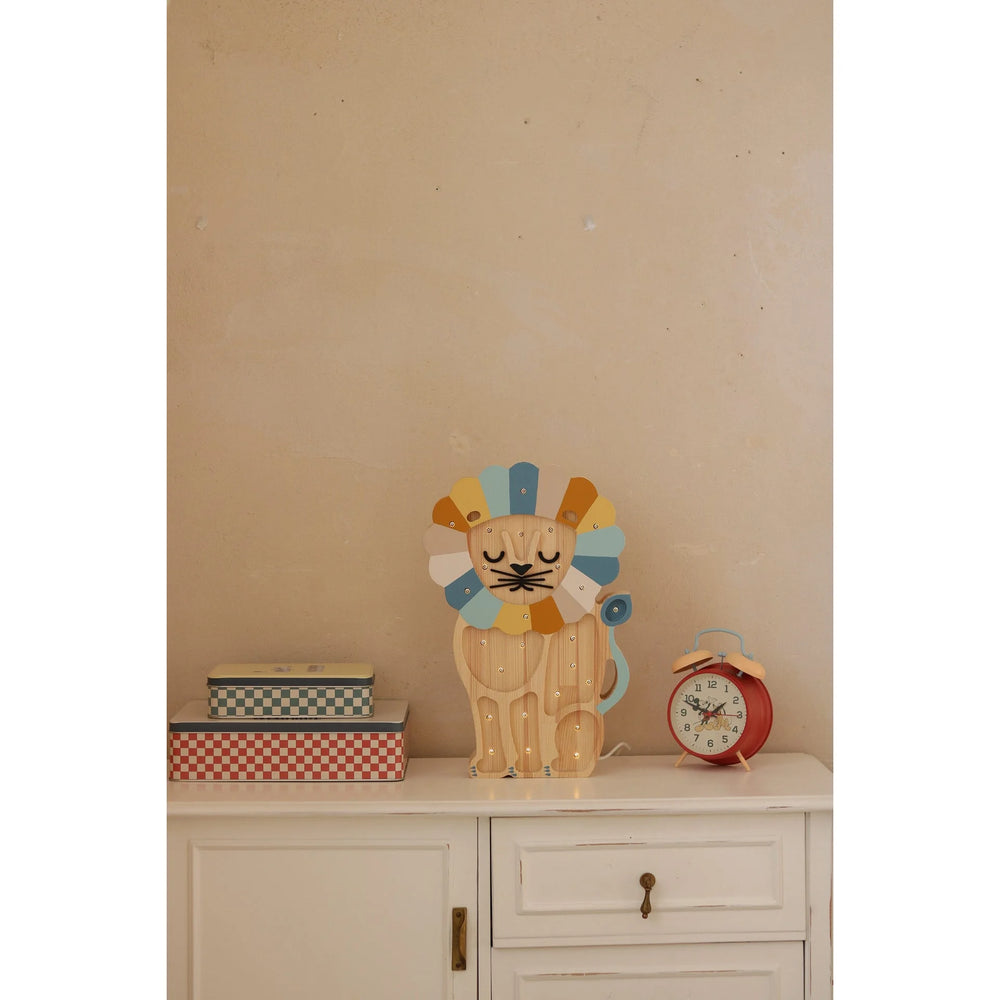 Lion Lamp - Wooden Lamps - Little Lights