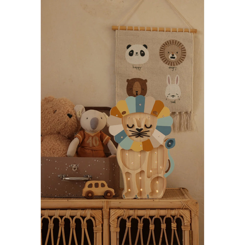 Lion Lamp - Wooden Lamps - Little Lights