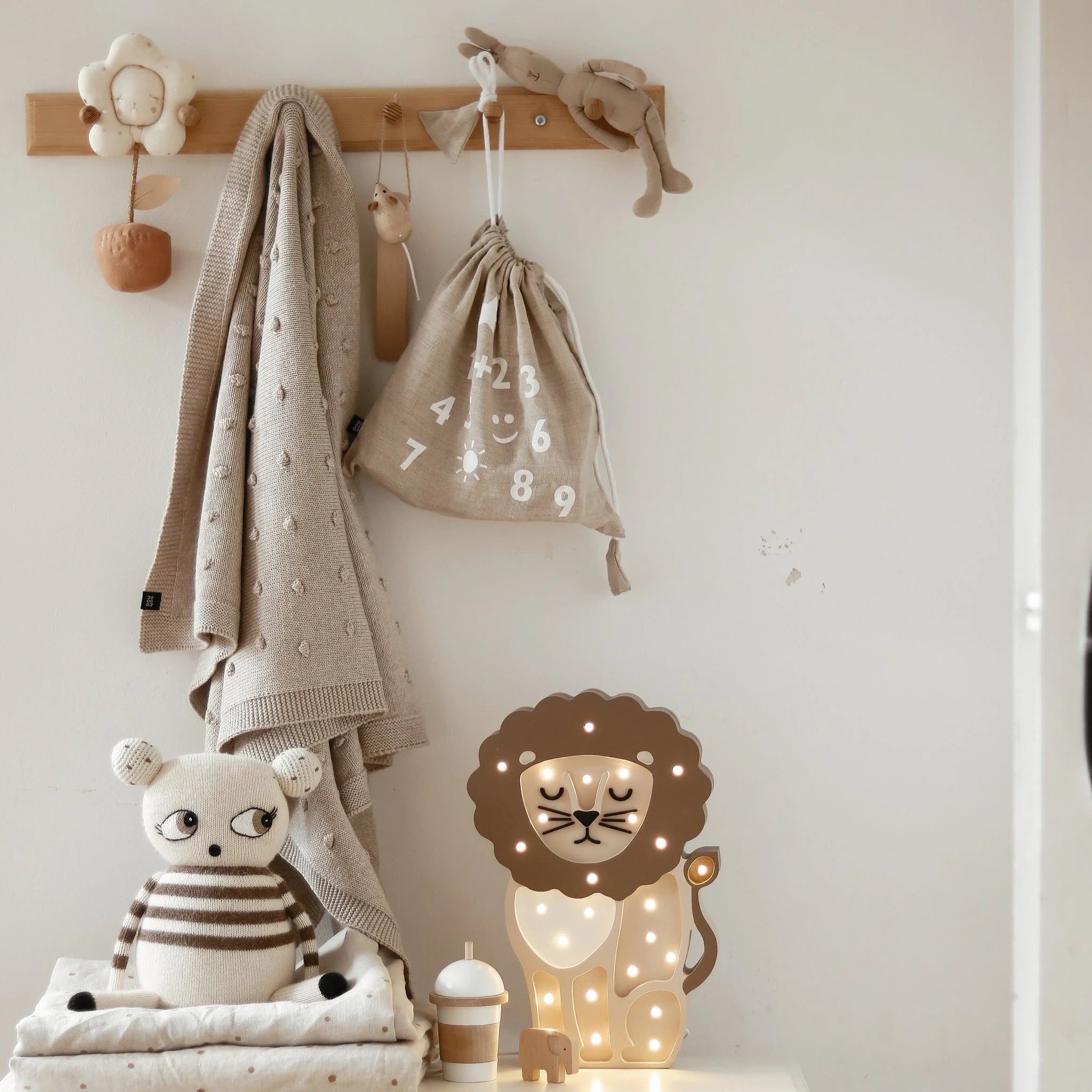 Lion Lamp - Wooden Lamps - Little Lights