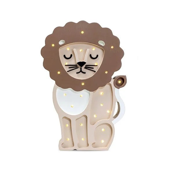 Lion Lamp - Wooden Lamps - Little Lights