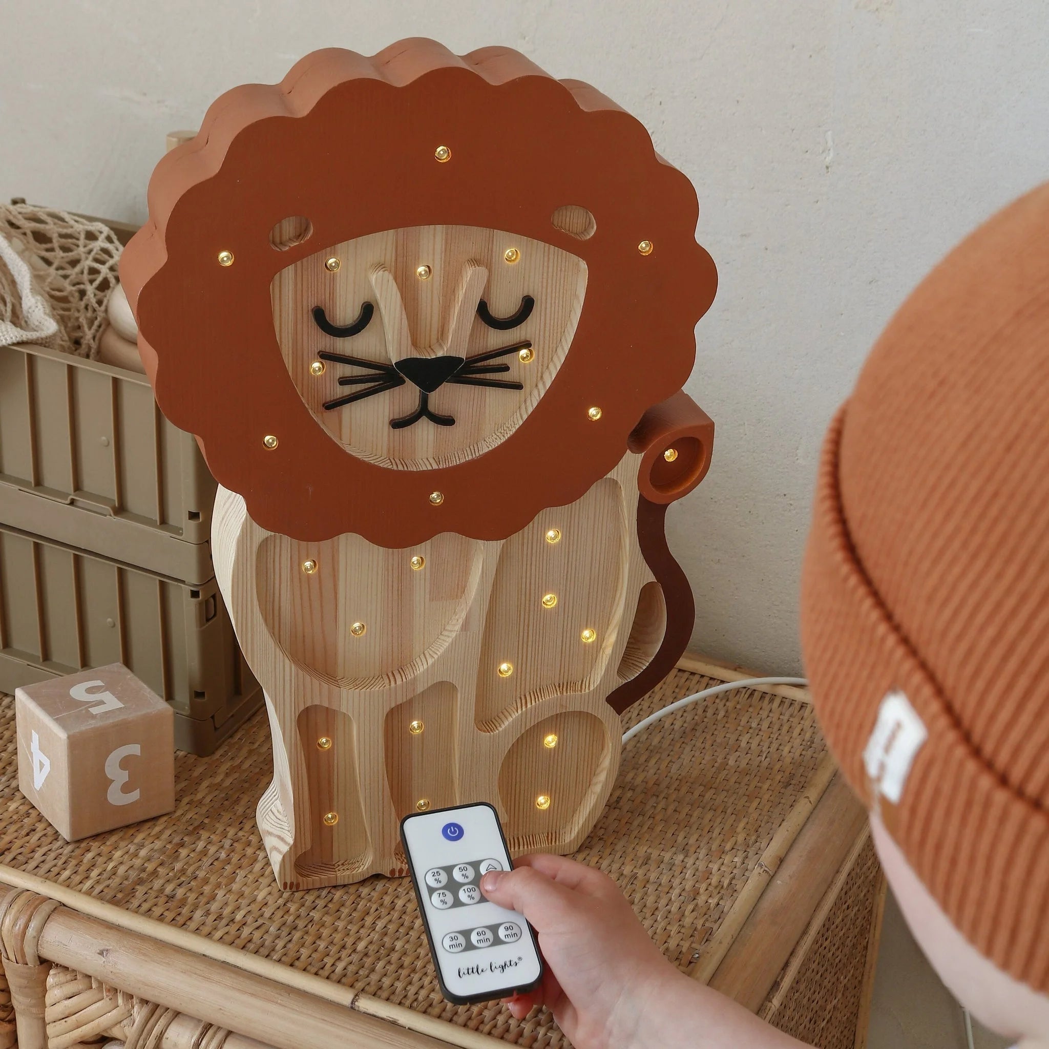 Lion Lamp - Wooden Lamps - Little Lights