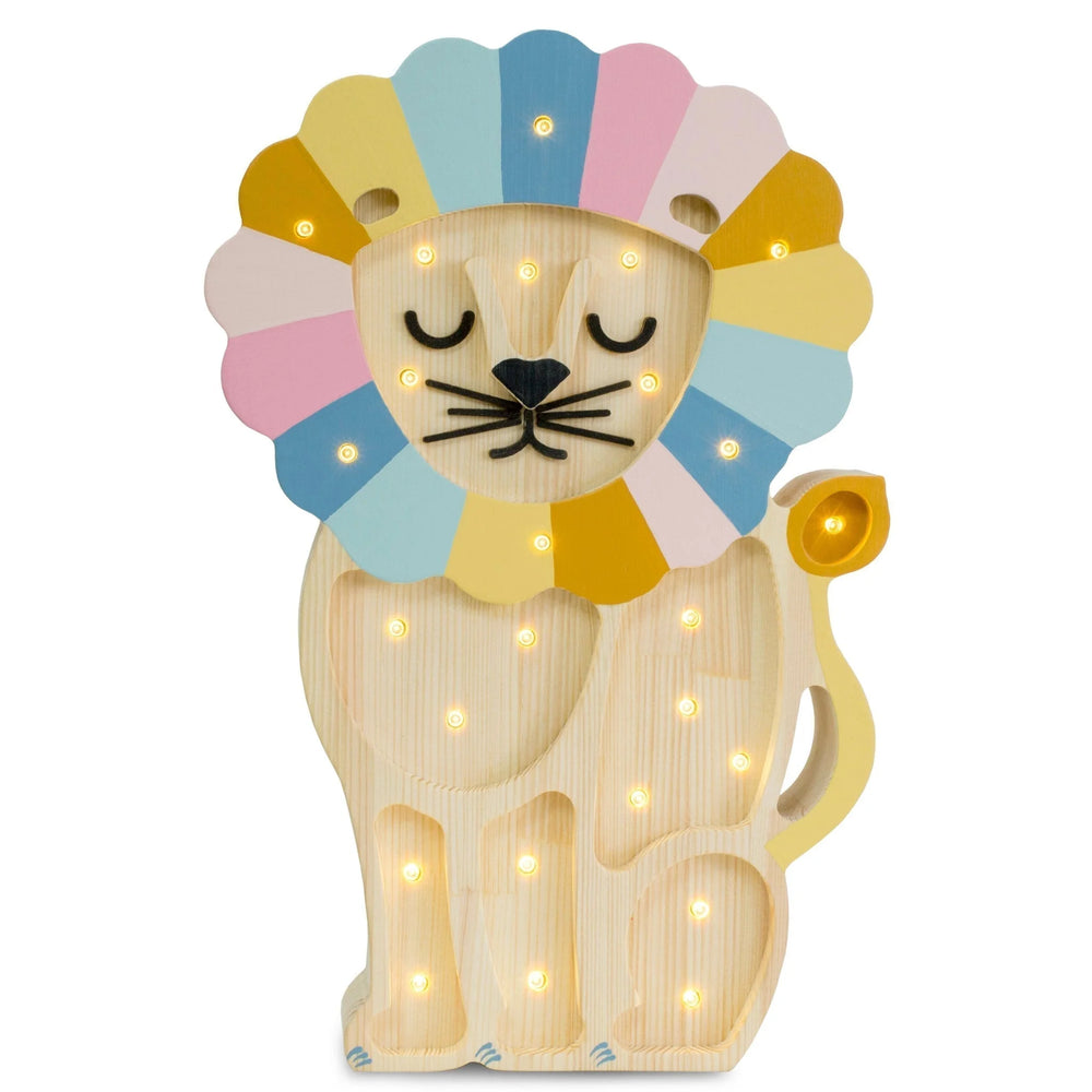 Lion Lamp - Wooden Lamps - Little Lights