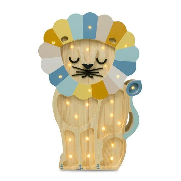 Lion Lamp - Wooden Lamps - Little Lights