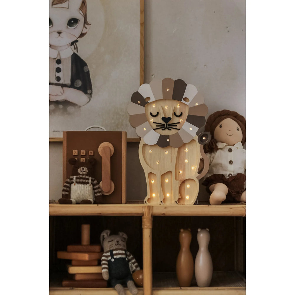 Löwenlampe - Kleine Lichter - Holzlampen
