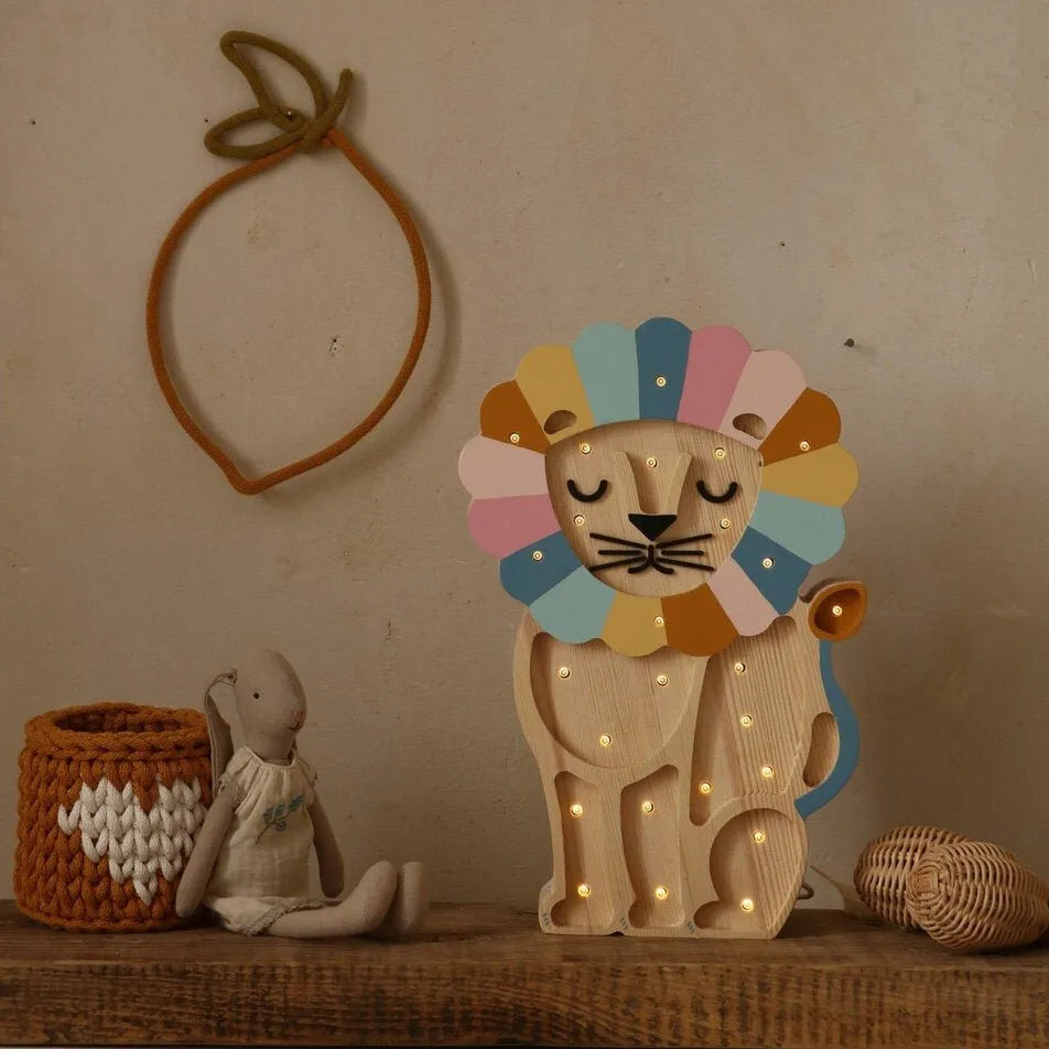 Löwenlampe - Kleine Lichter - Holzlampen