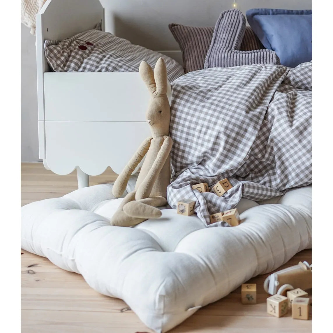 Hrací Matrace - Kremová - Muzpony - Francouzské Pufy-matrace