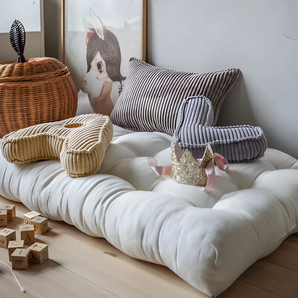 Hrací Matrace - Kremová - Muzpony - Francouzské Pufy-matrace