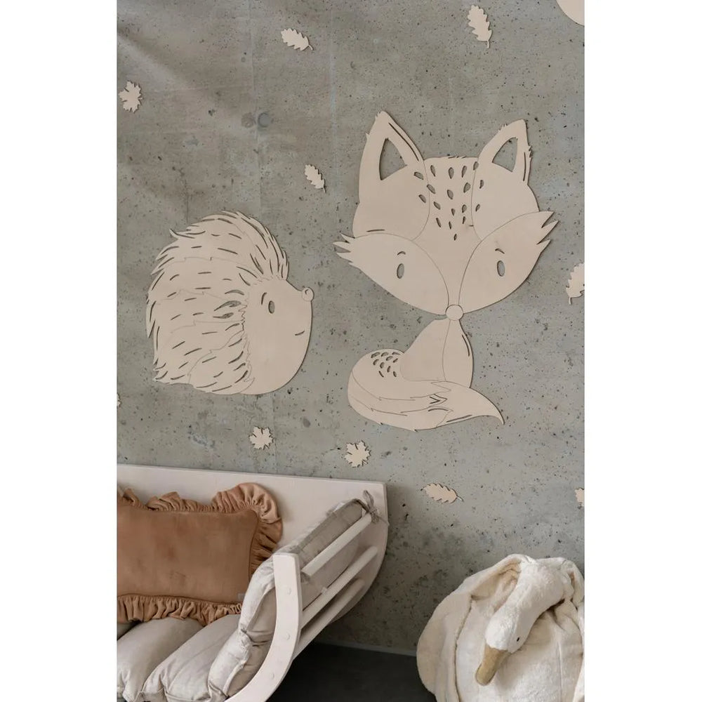 Fox - Wooden Wall Decoration from the Forest Animals Collection Size m - 75cmx48cm - Wall - Cut It Now