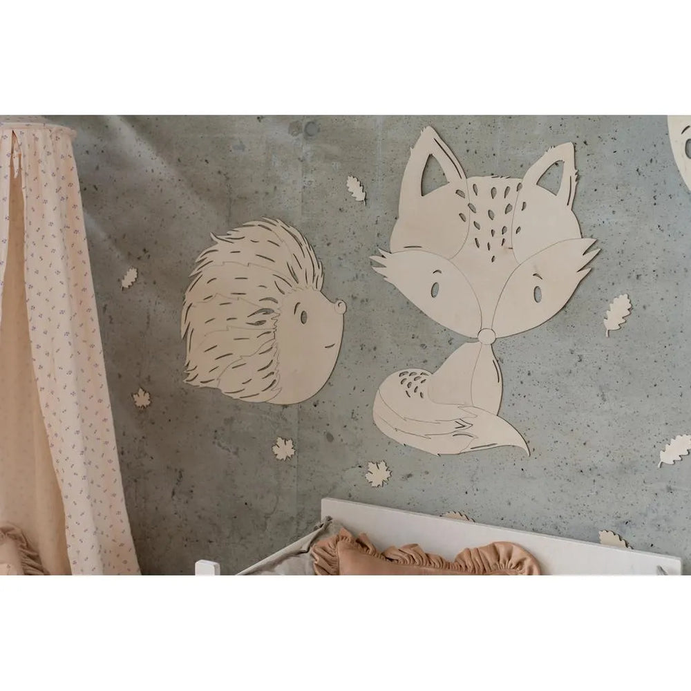 Fox - Wooden Wall Decoration from the Forest Animals Collection Size m - 75cmx48cm - Wall - Cut It Now