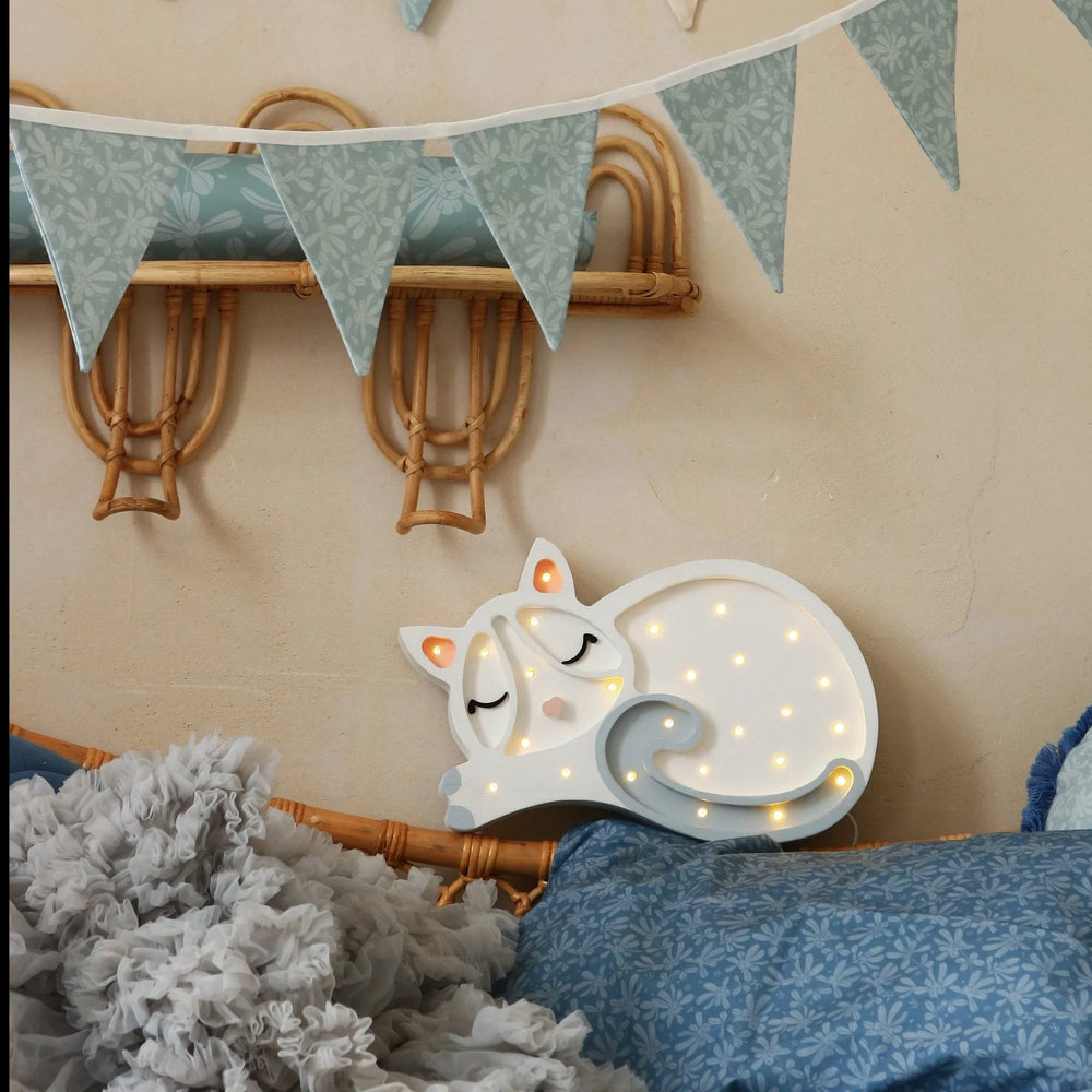 Cat Lamp - Little Lights - Wooden Lamps