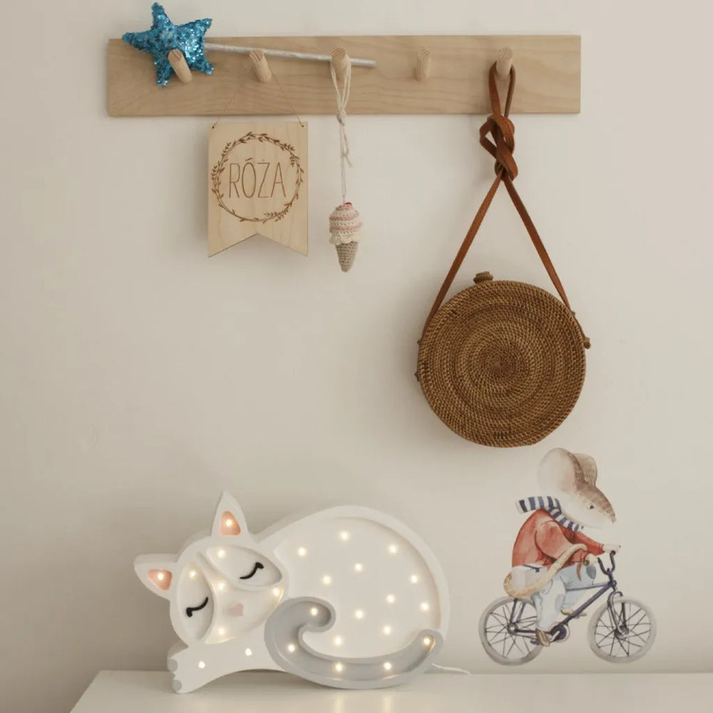 Cat Lamp - Little Lights - Wooden Lamps