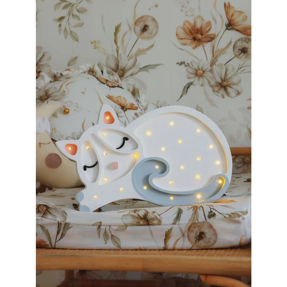 Cat Lamp - Little Lights - Wooden Lamps