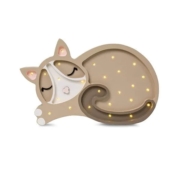 Cat Lamp - Little Lights - Wooden Lamps