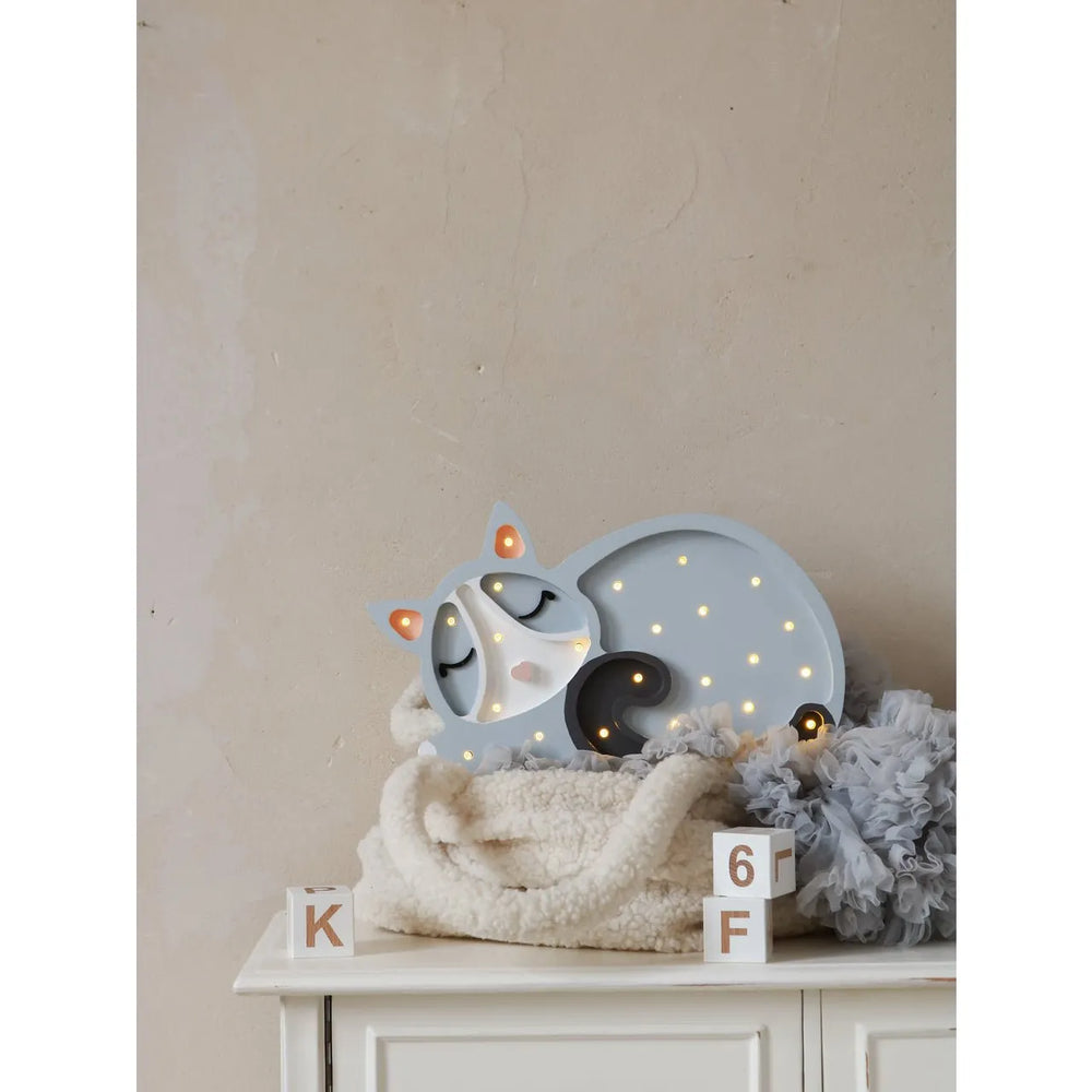 Cat Lamp - Little Lights - Wooden Lamps