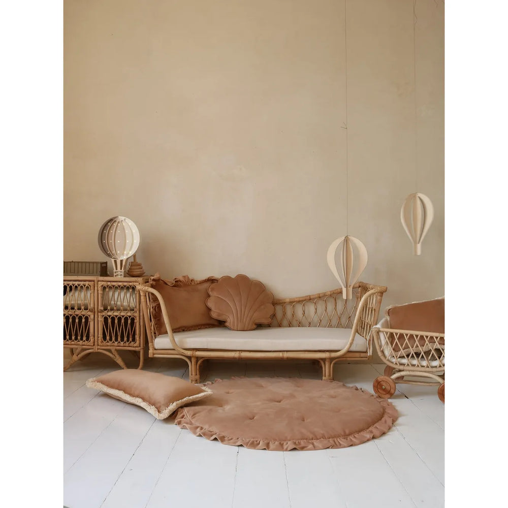 Velvet Pad with Ruffle Caramel - Moi Mili - Pads