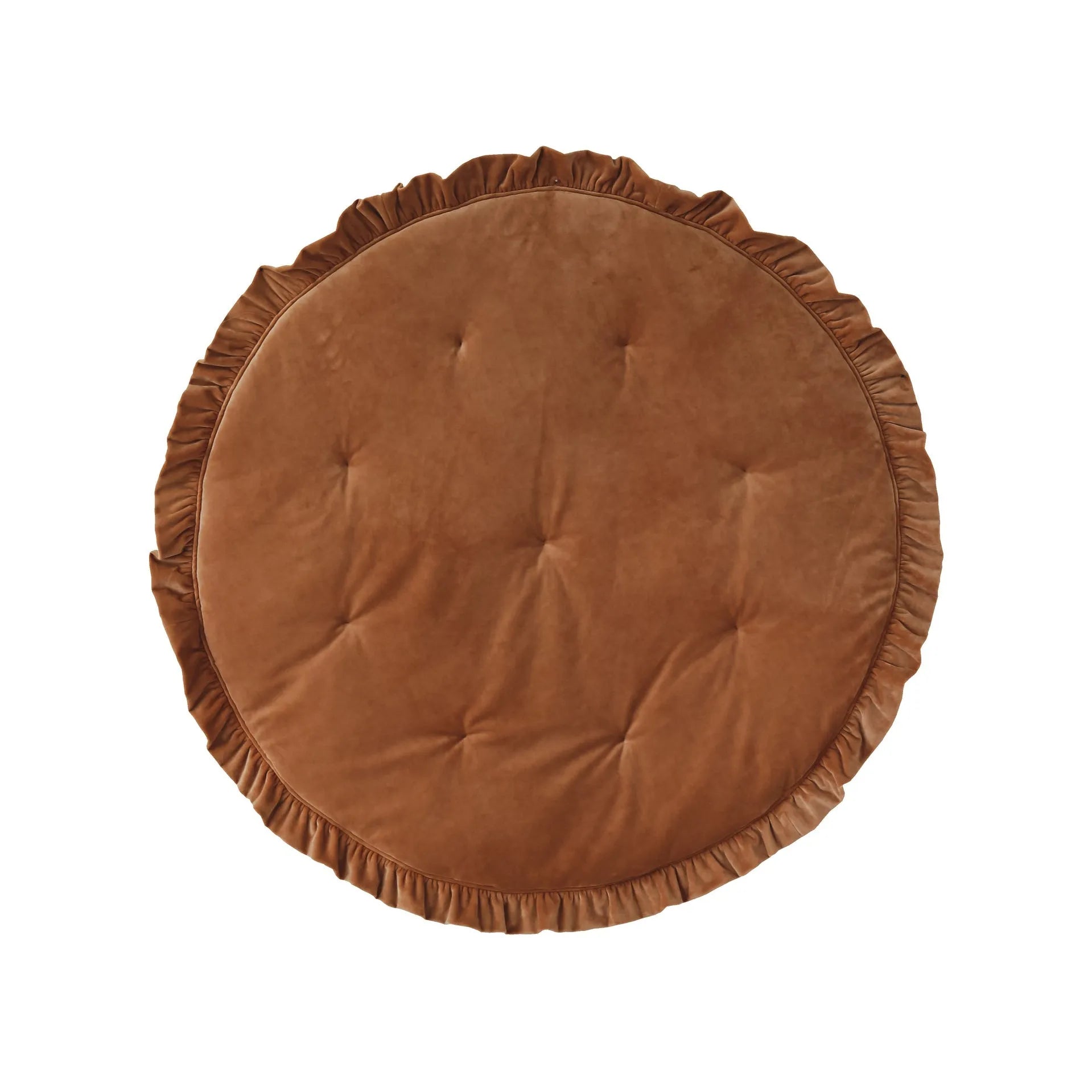 Velvet Pad with Ruffle Caramel - Moi Mili - Pads