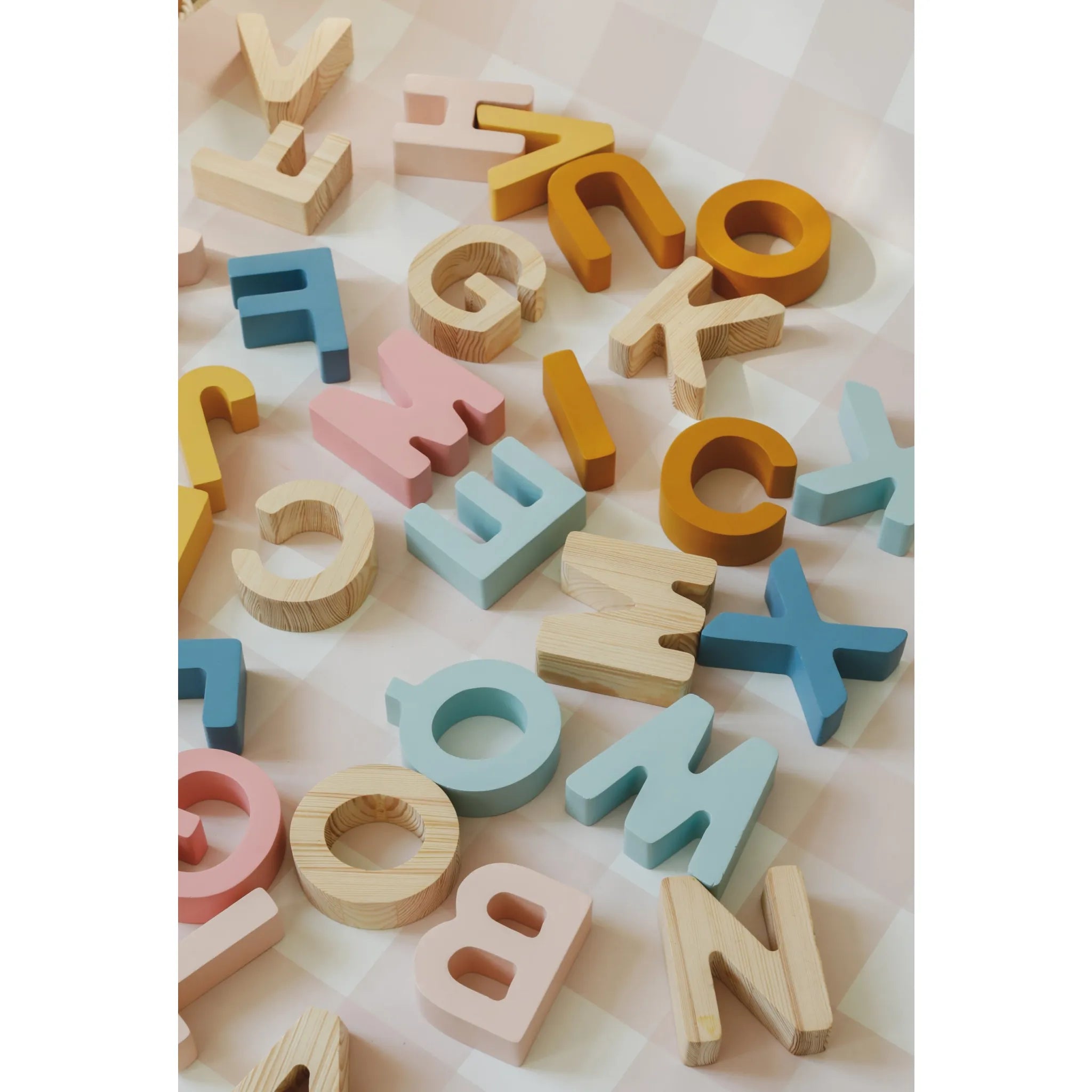 Malé Písmená – Drevená Abeceda - Drevené Hračky - Little Lights