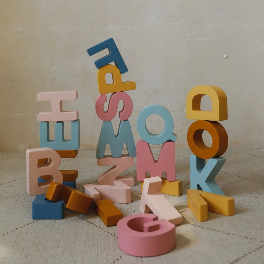 Malé Písmená – Drevená Abeceda - Drevené Hračky - Little Lights