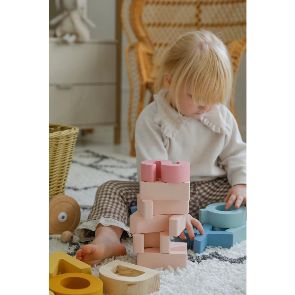 Malé Písmená – Drevená Abeceda - Drevené Hračky - Little Lights