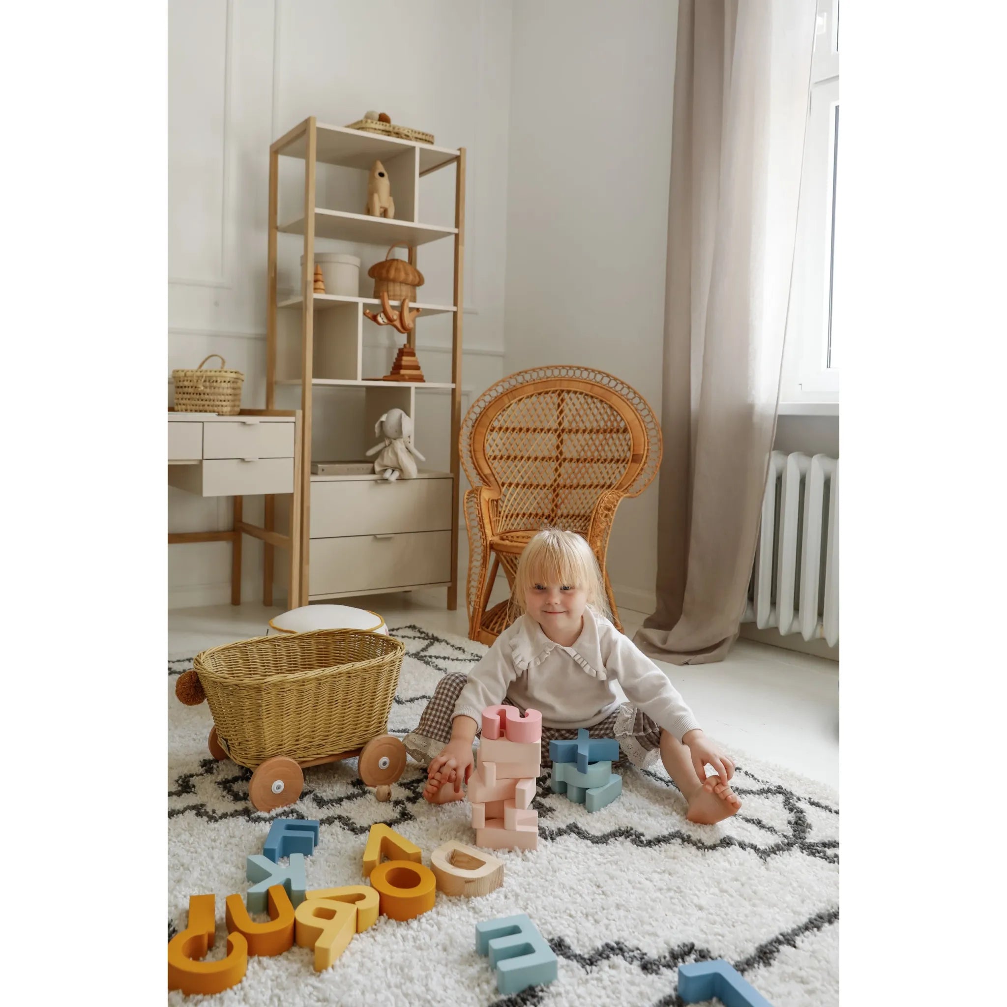 Malé Písmená – Drevená Abeceda - Drevené Hračky - Little Lights