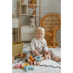 Malé Písmená – Drevená Abeceda - Drevené Hračky - Little Lights