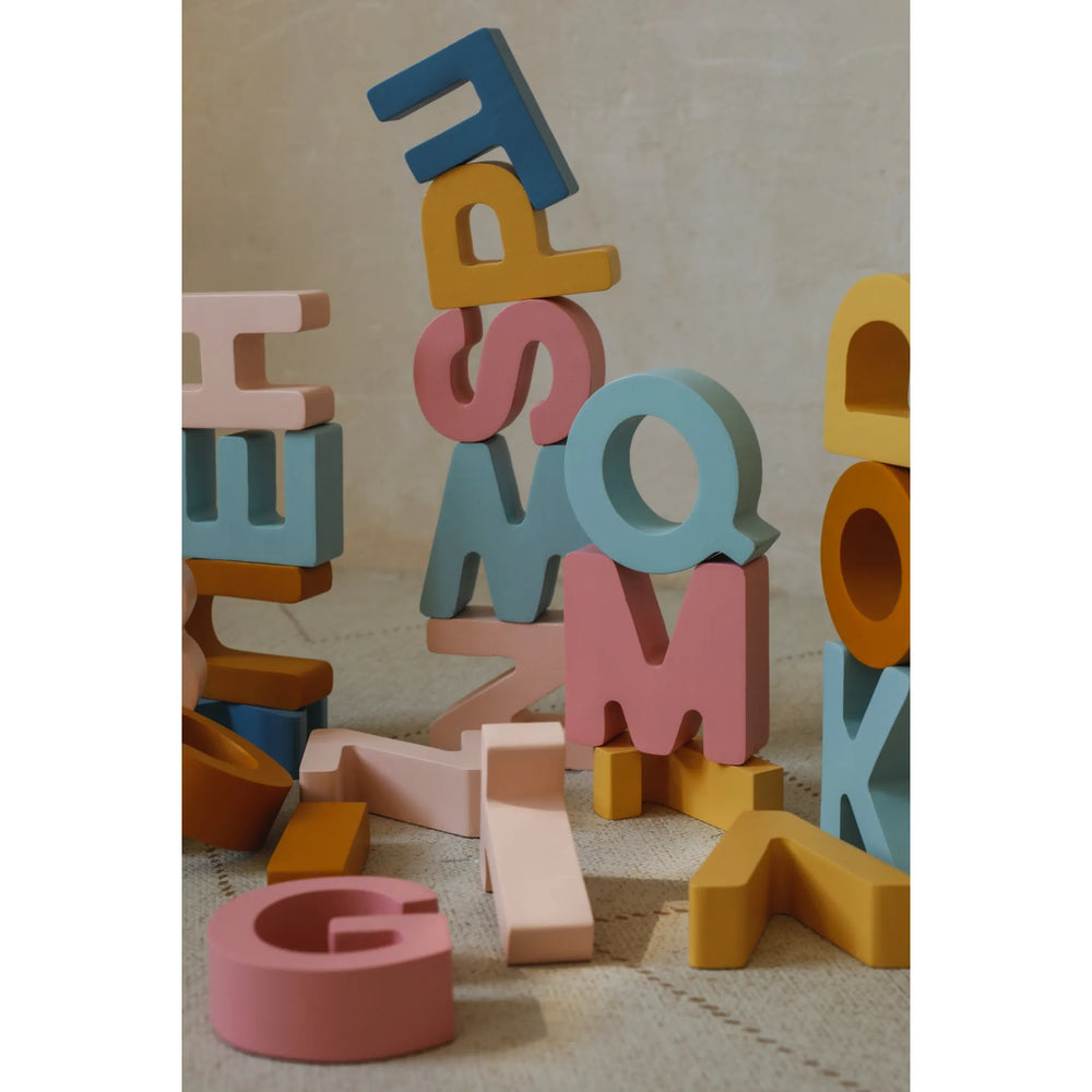 Malé Písmená – Drevená Abeceda - Drevené Hračky - Little Lights