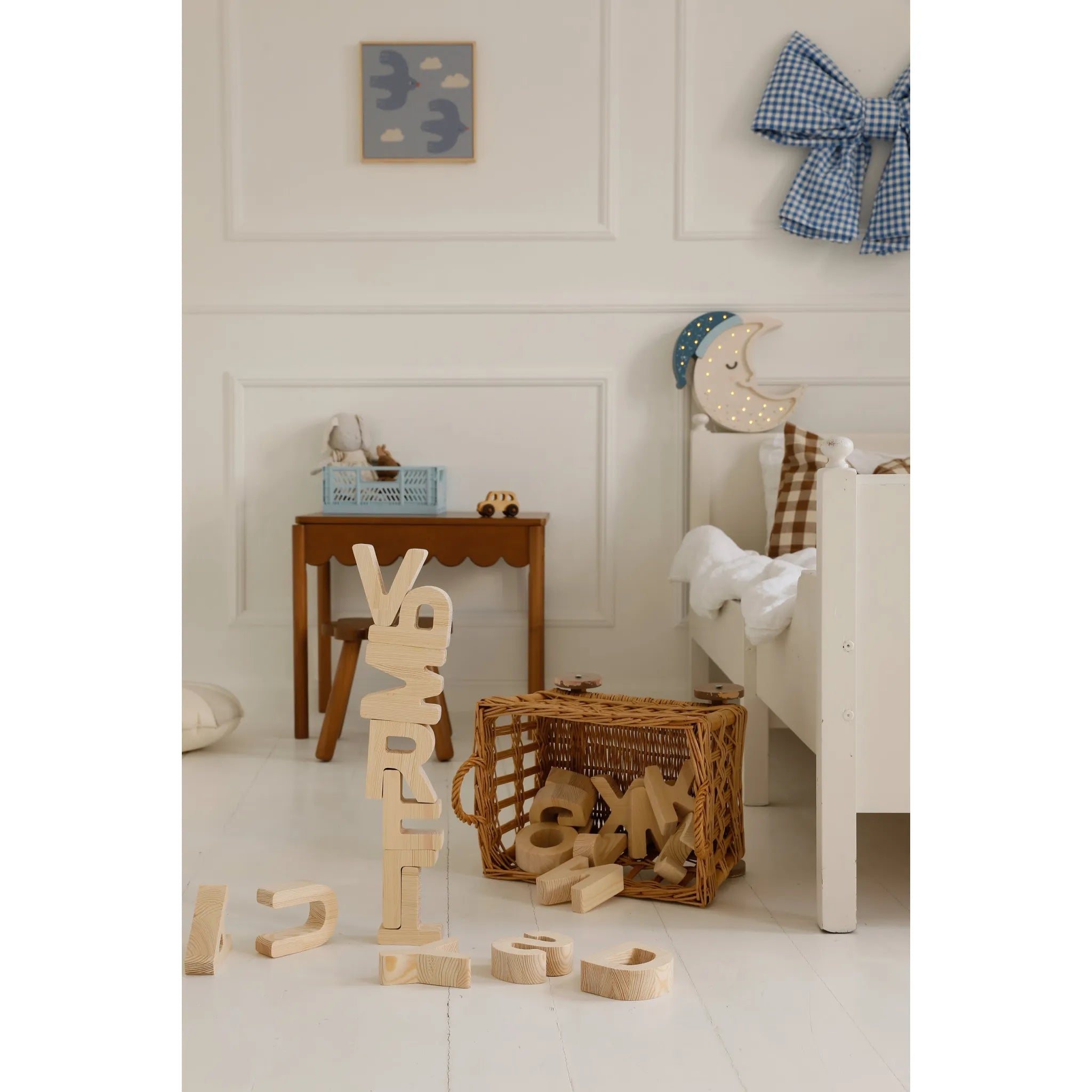 Malá Písmena - Dřevěná Abeceda - Dřevěné Hračky - Little Lights