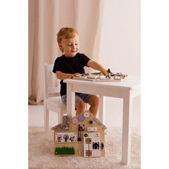 Mini Dukkehus Aktivitetsbræt - Montessori Bræt - Foxy Family
