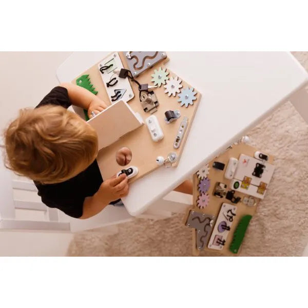 Manipulačná Doska Mini Domček - Montessori Tabuľa - Foxy Family