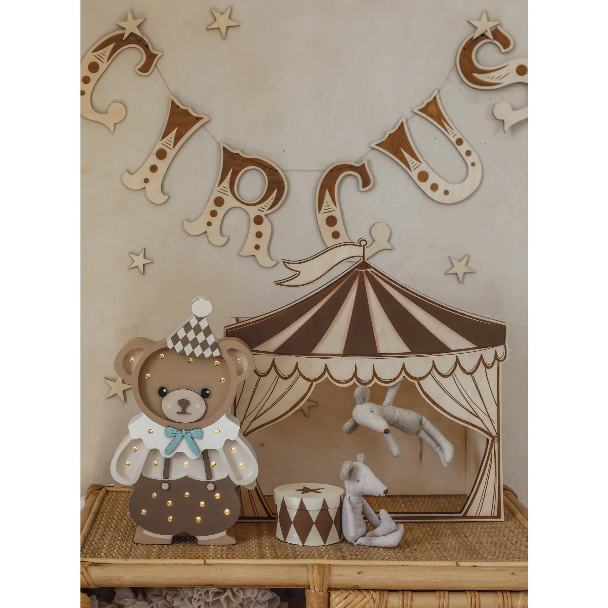 Lampada Orso - Piccole Luci - Lampade in Legno